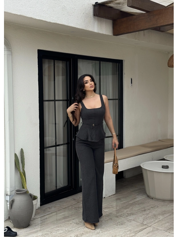 Antrasit Toka Detay Volanlı Takım