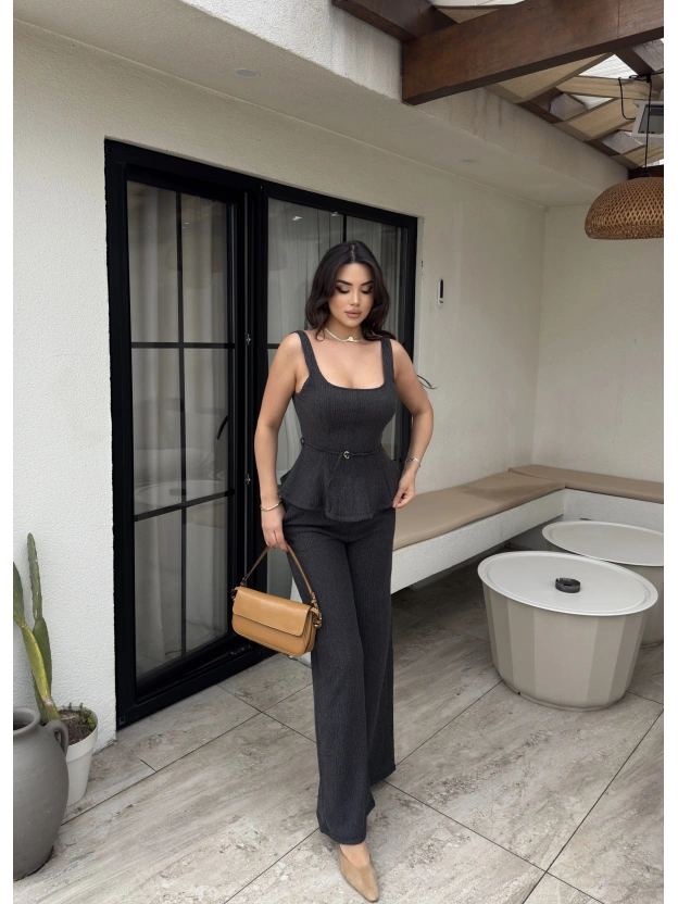 Antrasit Toka Detay Volanlı Takım