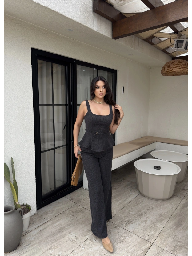 Antrasit Toka Detay Volanlı Takım