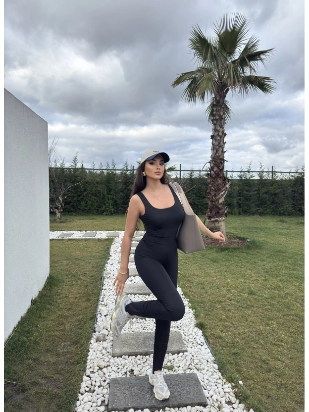 Siyah Kare Yaka Tulum