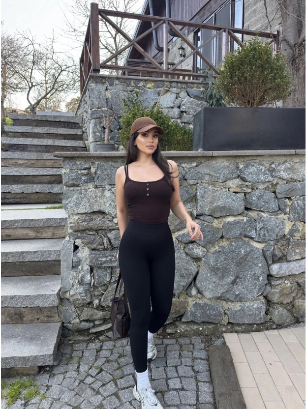 Siyah Toparlayıcı Tayt