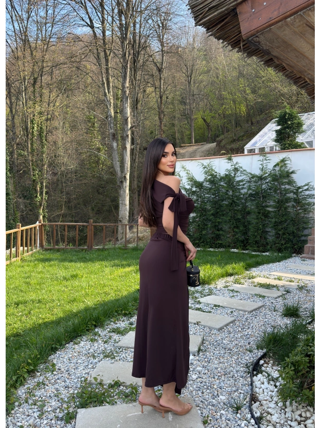 Kahverengi Sandy Tasarım Etek Takım