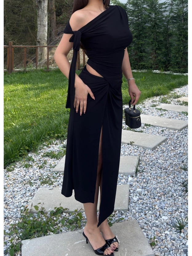 Siyah Sandy Tasarım Etek Takım