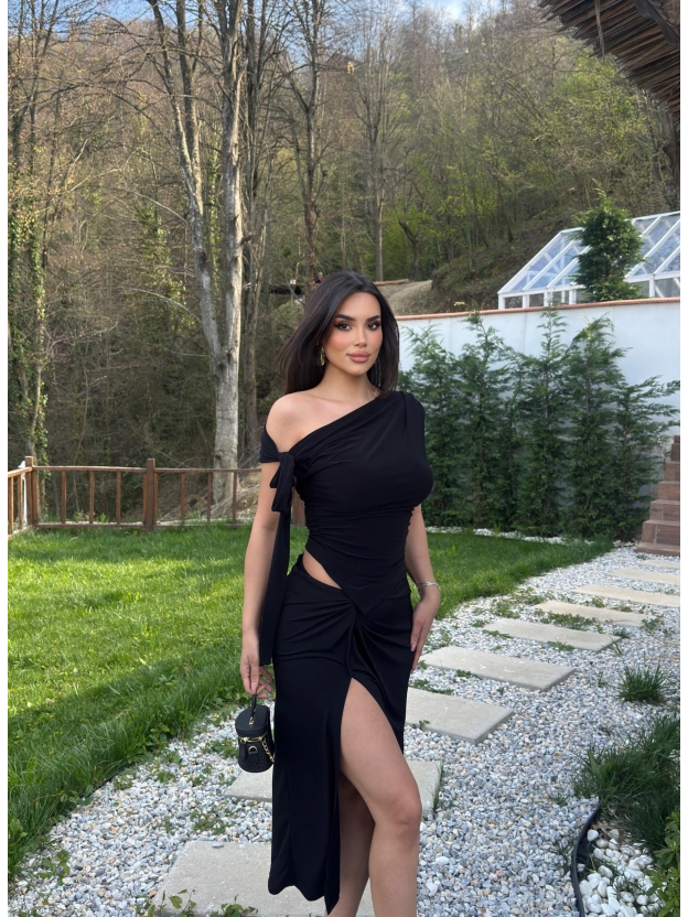 Siyah Sandy Tasarım Etek Takım