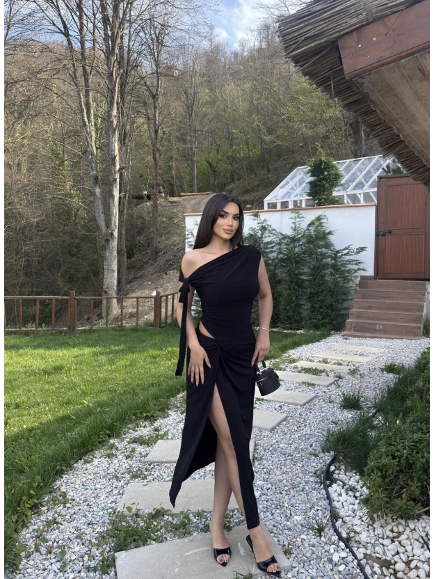 Siyah Sandy Tasarım Etek Takım