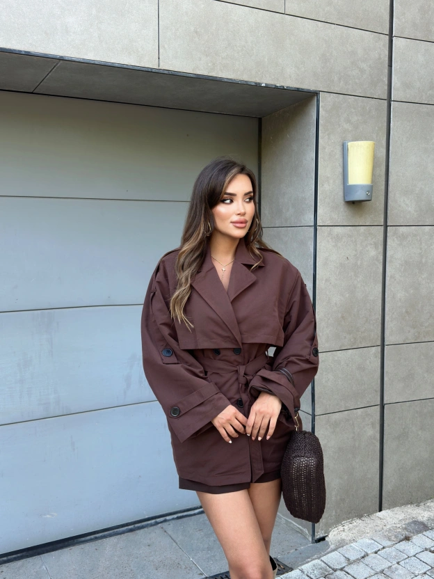 Acı Kahve Midiboy Trençkot