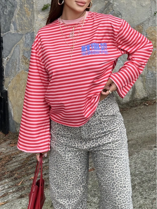 New York Baskılı Brshk Sweatshırt