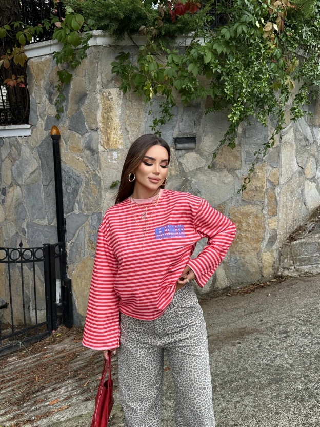 New York Baskılı Brshk Sweatshırt