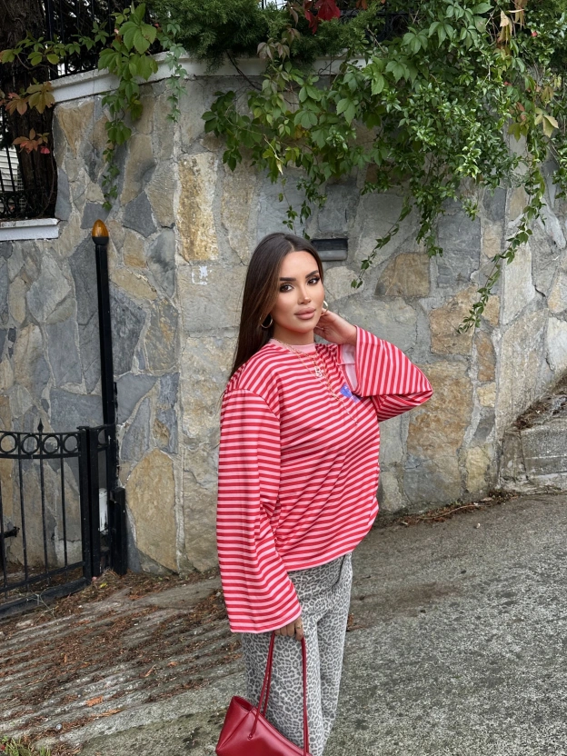 New York Baskılı Brshk Sweatshırt