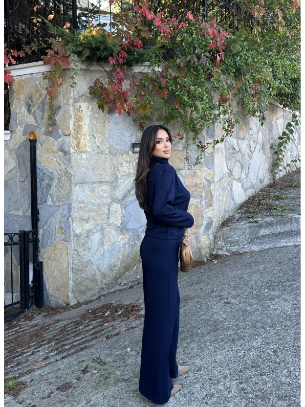 Lacivert Toka Detay Premium Takım