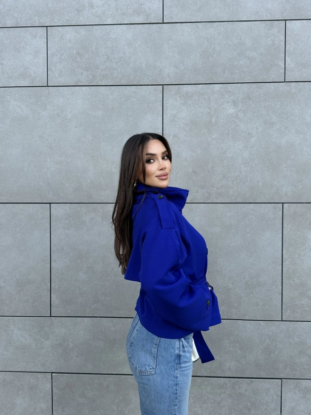 Saks Mavisi Dik Yaka Zra Trençkot