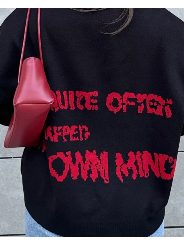 Siyah Star Oversize Triko