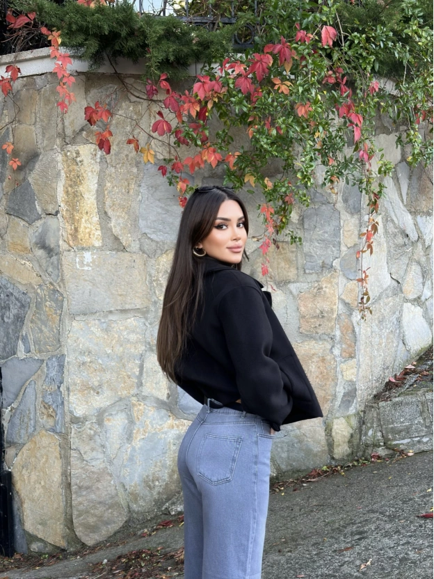 Siyah Moskova Kaşe Kaban