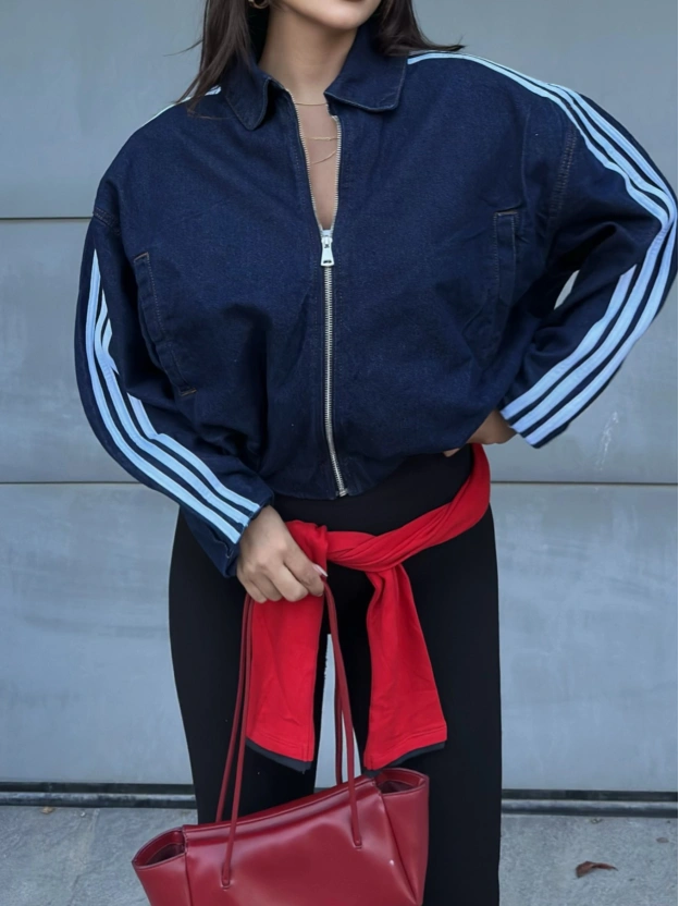 Raw Üç Çizgi Bomber Ceket
