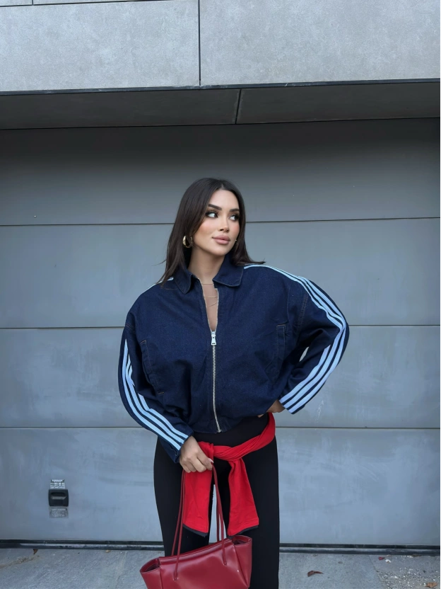 Raw Üç Çizgi Bomber Ceket
