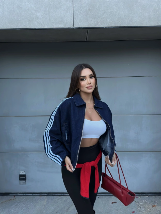 Raw Üç Çizgi Bomber Ceket