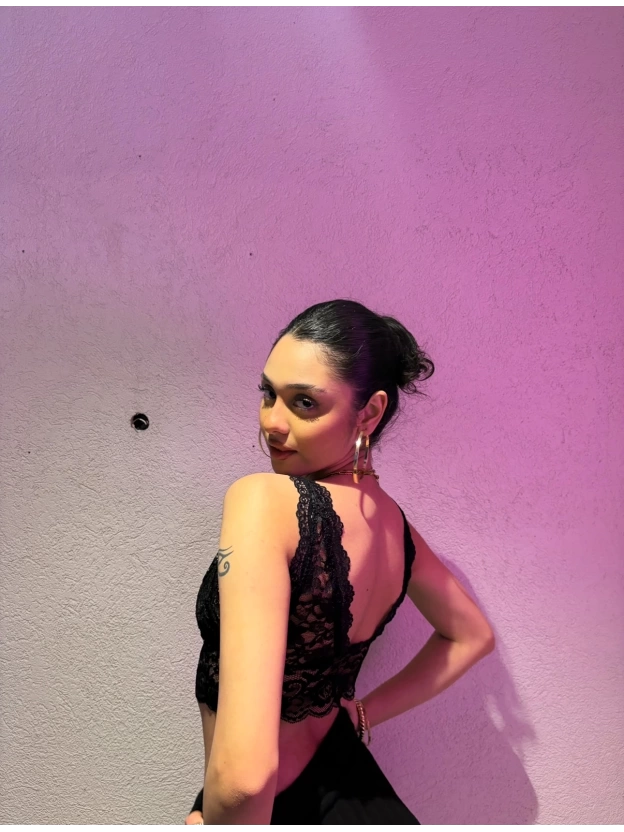 Siyah Dantelli Bralet