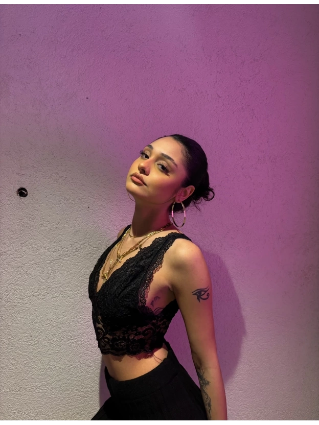 Siyah Dantelli Bralet