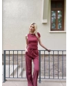 Bordo Omuz Detay Alt Üst Takım
