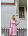 Pembe Askılı Prenses Elbise