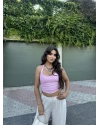 Pembe Boyundan Geçirmeli Crop