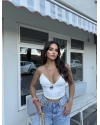 Beyaz Askılı Büstiyer