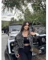 Leopar Crop Ceket