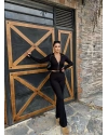 Siyah Fitilli Fermuarlı Alt Üst Takım