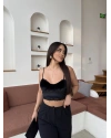 Siyah Kadife Büstiyer
