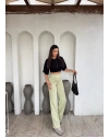 Yeşil Çimalı Tayt Pantolon