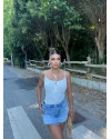 Beyaz Fiyonk Detay Bodysuit