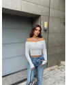 Beyaz Madonna Yaka Toka Detay Crop