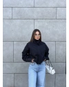 Siyah Bomber Trençkot