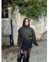 Haki Zra Model Kaşe Mont