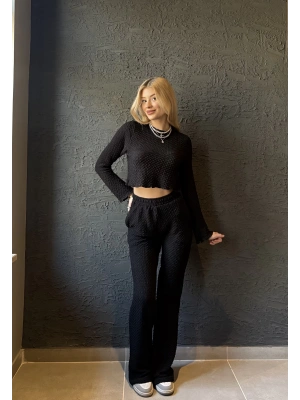 Siyah Bürümcük Basic İkili Takım