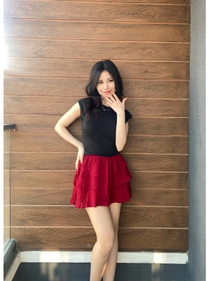 Bordo Pileli Kloş Şort Etek