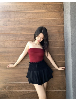 Siyah Tasarım Şort Etek