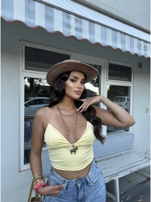 Sarı Askılı Büstiyer