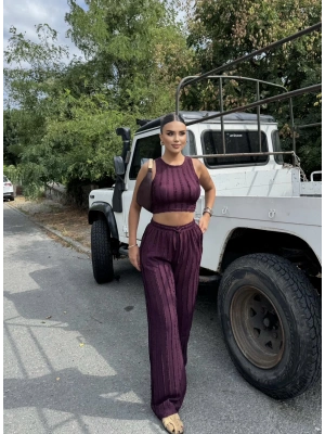 Mürdüm Dikiş Detay Alt Üst Takım