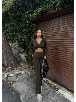 Haki Burgu Detay İkili Takım