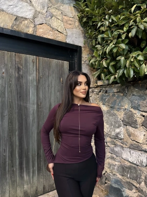 Mürdüm Asimetrik Bluz