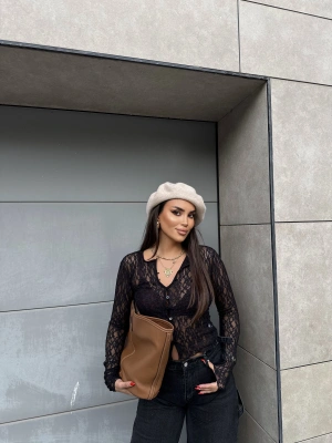 Siyah Dantel Hırka