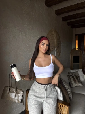 Beyaz Kalın Askılı Büstiyer