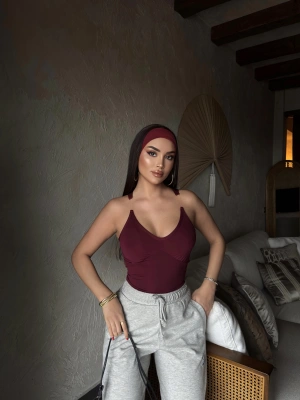 Bordo Tasarım Toparlayıcı Crop