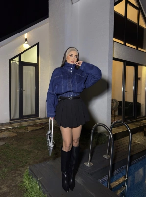 Siyah Stradiv Şort Etek