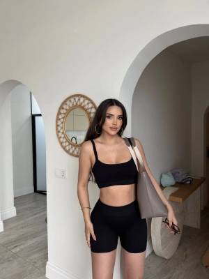 Siyah Fitilli Tayt Takım