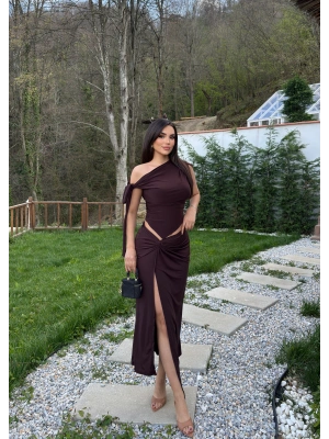 Kahverengi Sandy Tasarım Etek Takım