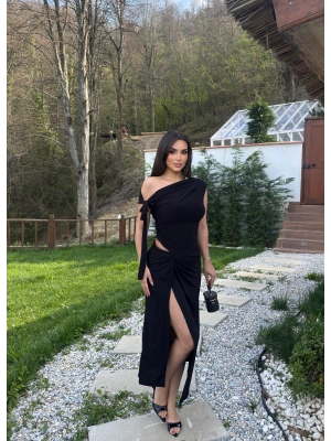 Siyah Sandy Tasarım Etek Takım