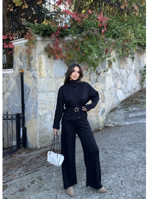Siyah Toka Detay Premium Takım