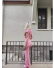 Pembe Basic Bürümcük Alt Üst Takım